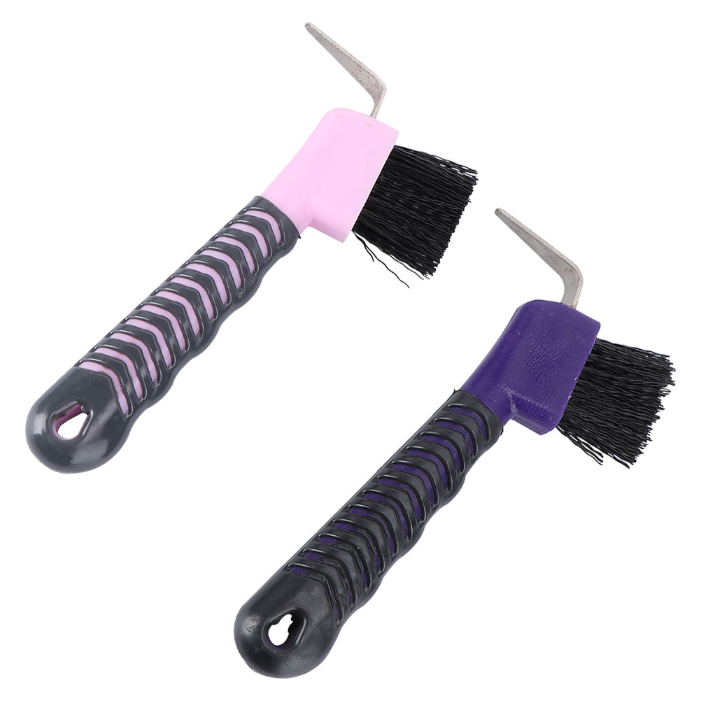 Brushing Boot Horse - 2 Stück Hufkratzer mit Bürste 2-in-1