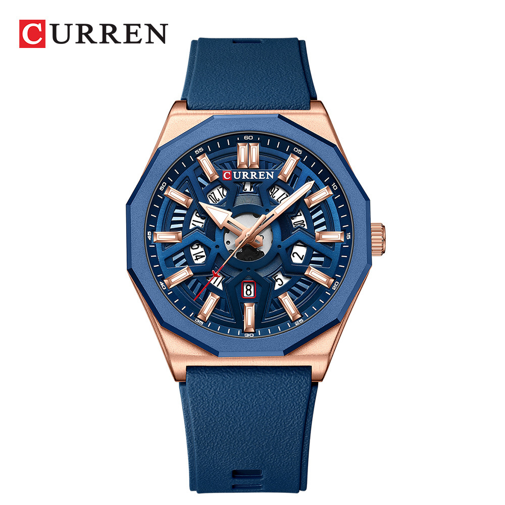 Outdoor Sport Watch - CURREN 8437 Unisex Minimalistische Quarzuhr Polygonales