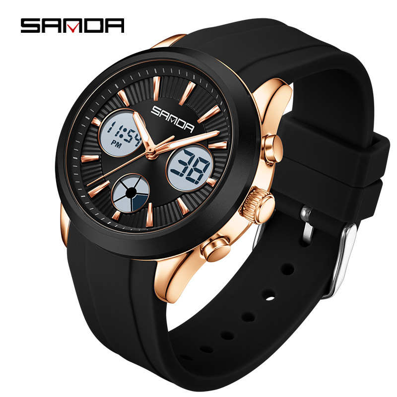 Outdoor Sport Smart Watch - SANDA elektronische Uhr, leuchtende 3-Stunden-Multifunktions-Sportuhr, Studentenparty,