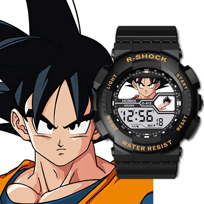 Outdoor Sport Watch - Dragon Ball Studenten-Kinderuhr, elektronische Uhr, wasserdicht,