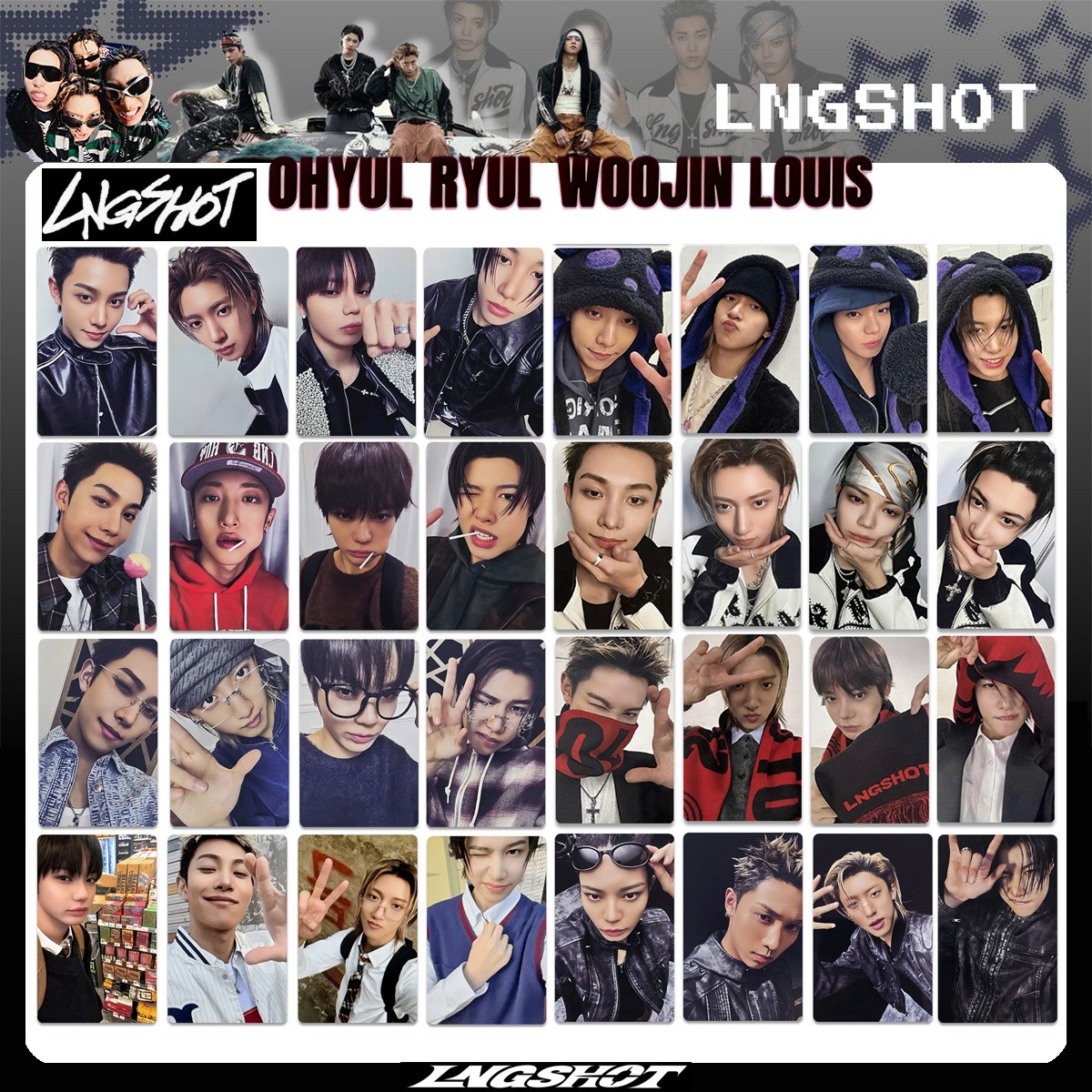 Outdoor Sports Accessories - 40 STÜCK NEUE KPOP Hip-Hop-Gruppe, LNGSHOT,