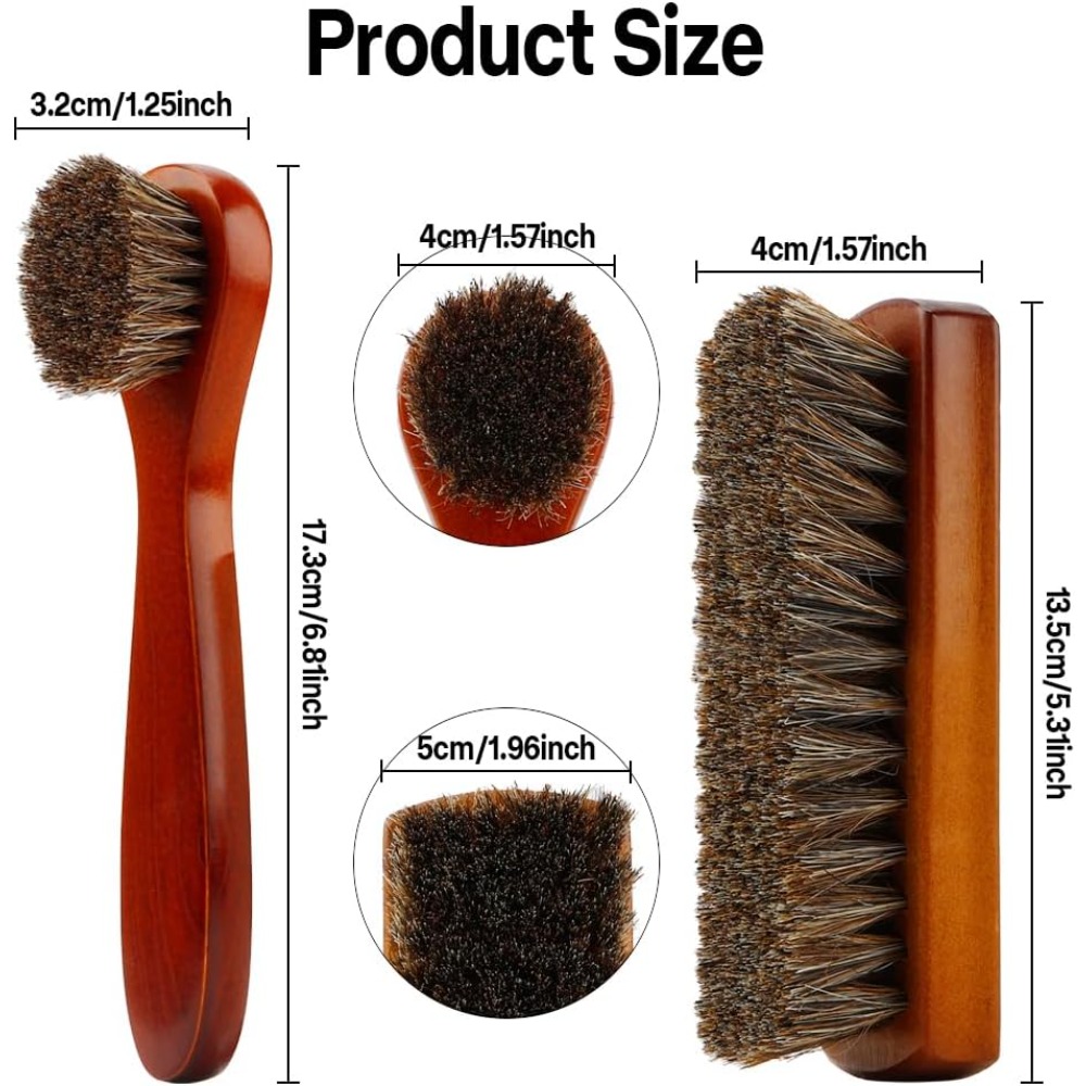 2-teiliges Rosshaar-Schuhbürst – Brushing Boot Horse Bewertung und Preis