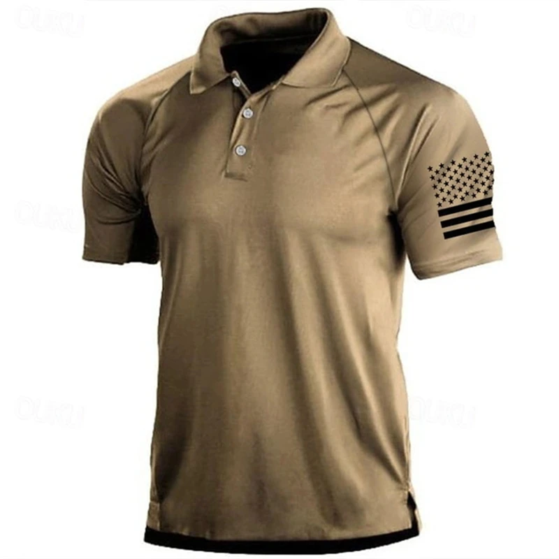 3D-gedrucktes Polohemd mit USA – Outdoor Sport Usa Bewertung und Preis